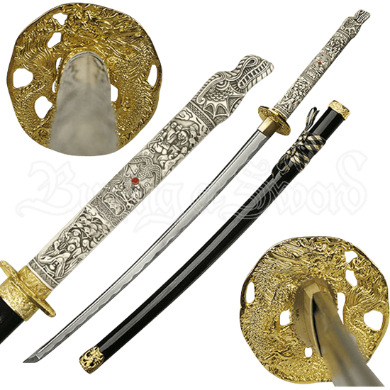 Serpent Dragon Katana - MC-C-41HM by Medieval Swords, Functional Swords ...