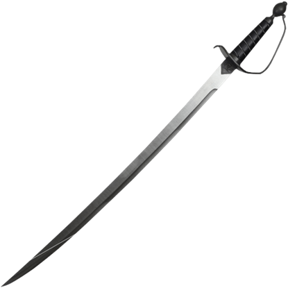 Black Hilt Pirate Sword with Scabbard	