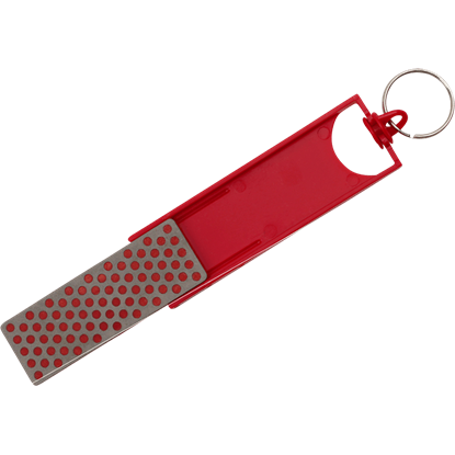 Red Key Chain Blade Sharpener 