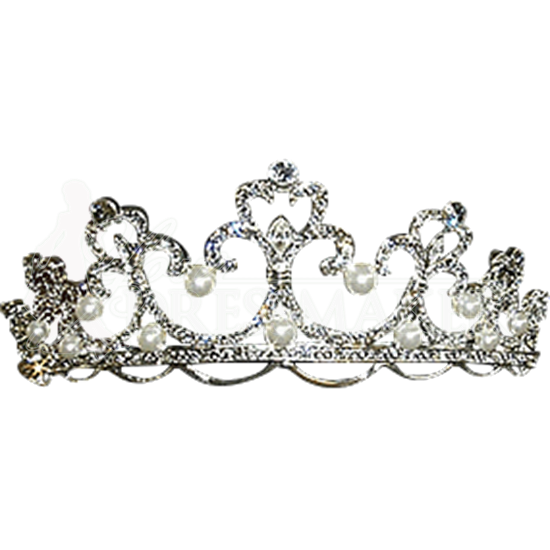 Pave Crystal Tiara 11518 by Medieval and Renaissance Clothing, Handmade Clothing and Custom Medieval Clothing by Your Dressmaker