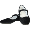 Black Velvet Lady Jane Shoes