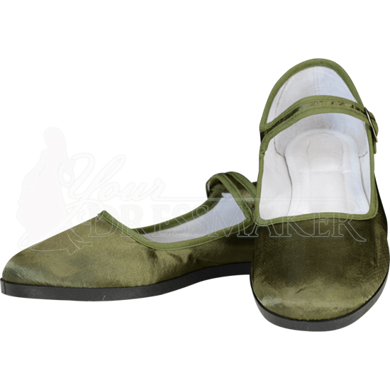 Olive Lady Jane Shoes