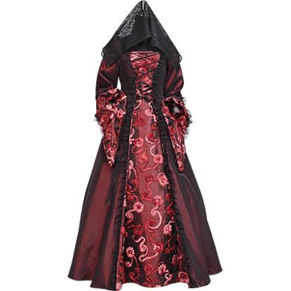 Dark Red Contessa Dress