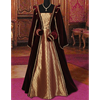 Courtly Renaissance Dress - Red and Gold