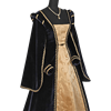 Courtly Renaissance Dress - Blue and Gold