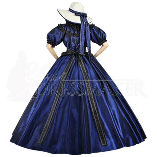 Dark Blue Civil War Dress - MCI-217 by Medieval and Renaissance ...