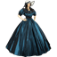 Blue-Green Civil War Dress