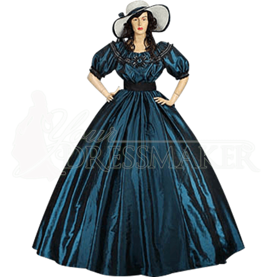 BlueGreen Civil War Dress MCI218 by Medieval and Renaissance