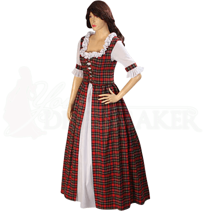 Scottish Tartan Dress - MCI-225 by Medieval and Renaissance Clothing ...