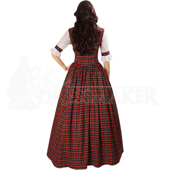 Scottish Tartan Dress - MCI-225 by Medieval and Renaissance Clothing ...