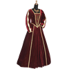 Red and Gold Tudor Dress