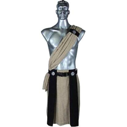 Roman Kilt With Scarf