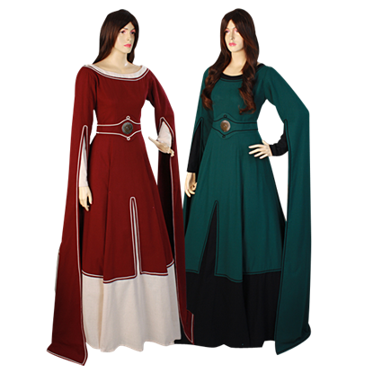 Draped Sleeve Medieval Dress