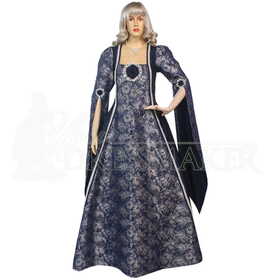 Royal Blue Renaissance Dress
