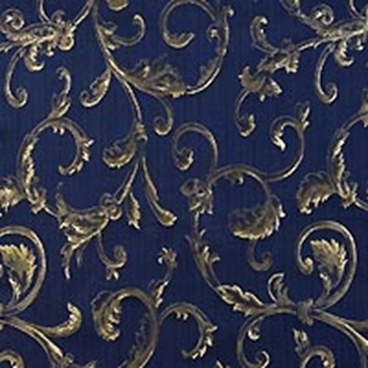 Brocade Fabric No 1 Swatch - Blue (13)