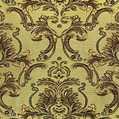 Brocade Fabric No 10 Swatch - Gold-Green (19)