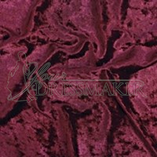 Crushed Velvet Swatch - Burgundy (03)