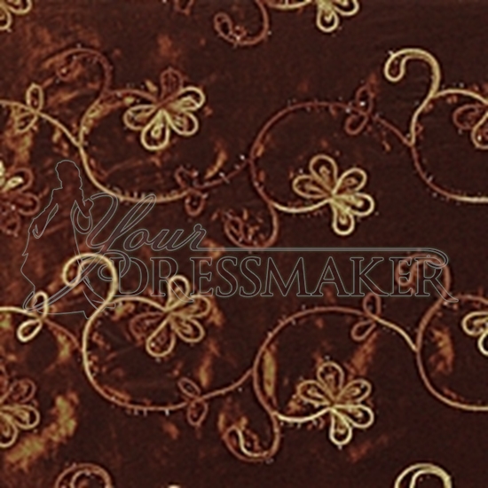Taffeta Ornament Swatch - Copper-Brown (21)