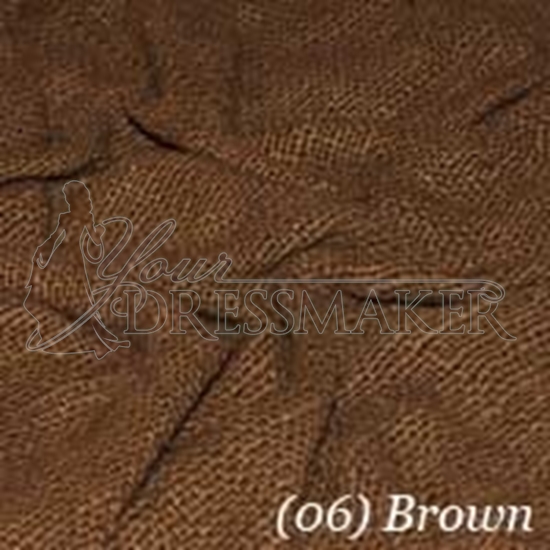 Woven Cotton Swatch - Dark Brown (06)