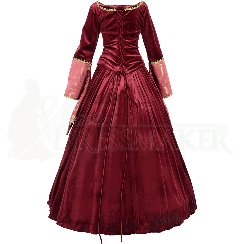 Graceful Royal Velvet Gown - MCI-588 by Medieval and Renaissance ...
