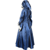 Hooded Renaissance Sorceress Dress - Royal Blue