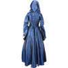 Hooded Renaissance Sorceress Dress - Royal Blue