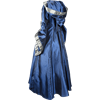 Hooded Renaissance Sorceress Dress - Royal Blue