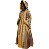 Hooded Renaissance Sorceress Dress - Bronze
