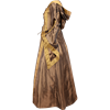 Hooded Renaissance Sorceress Dress - Bronze
