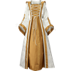 Hooded Renaissance Sorceress Dress - White