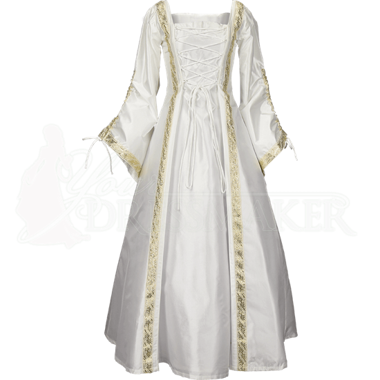 costume medieval wedding dress