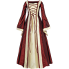 Renaissance Sorceress Dress - Burgundy