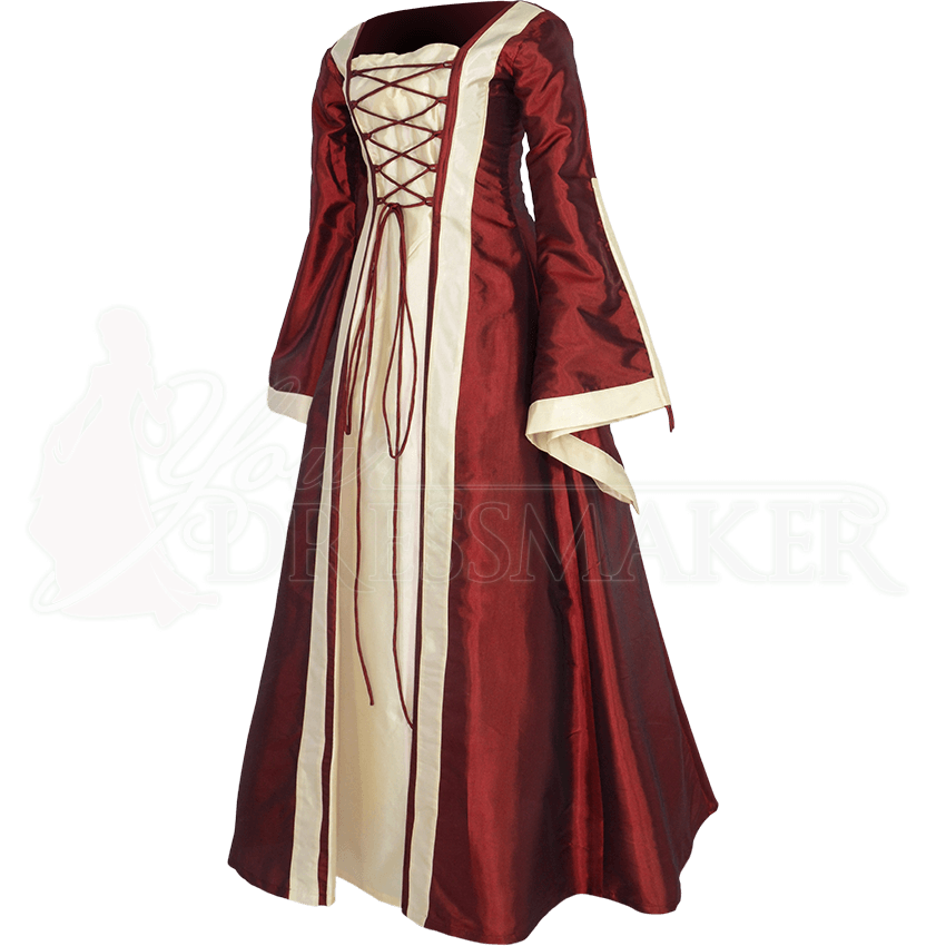 Renaissance Sorceress Dress Burgundy MCI641Burg by Medieval and