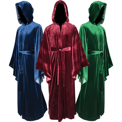 Hooded Velvet Robe