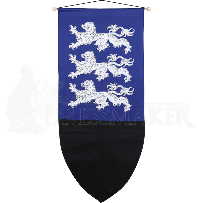 Richard The Lionheart Heraldic Banner - Silver - MCI-8006 by Medieval ...