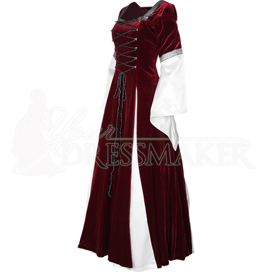 Burgundy Fair Maidens Gown - MCI-128 by Medieval and Renaissance ...