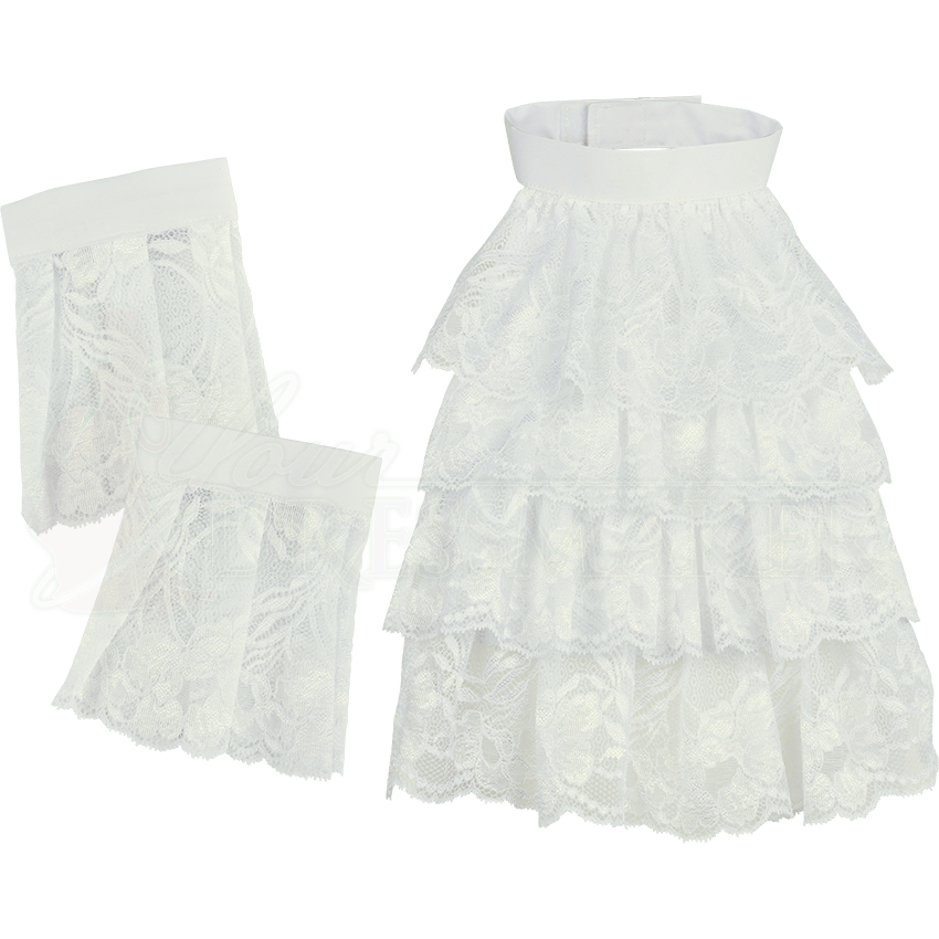 Victorian Lace Jabot and Wristcuffs MCI764 by Medieval and