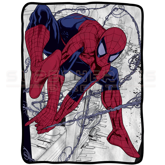 Spider Man Web Fleece Blanket