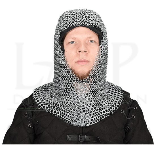 Butted Chainmail Coif - HW-700601-L at Wholesale LARP 