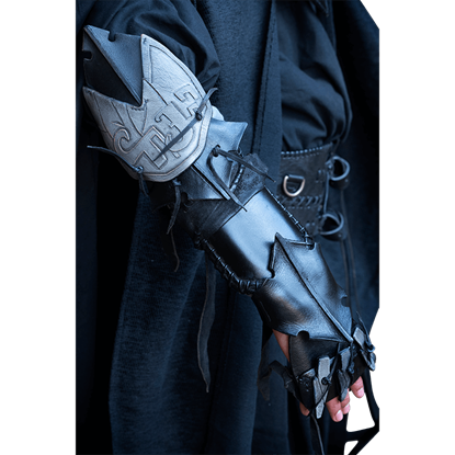 Leather Woodland Elf Bracers Armor SCA LARP Vembraces medieval fantasy Elven 